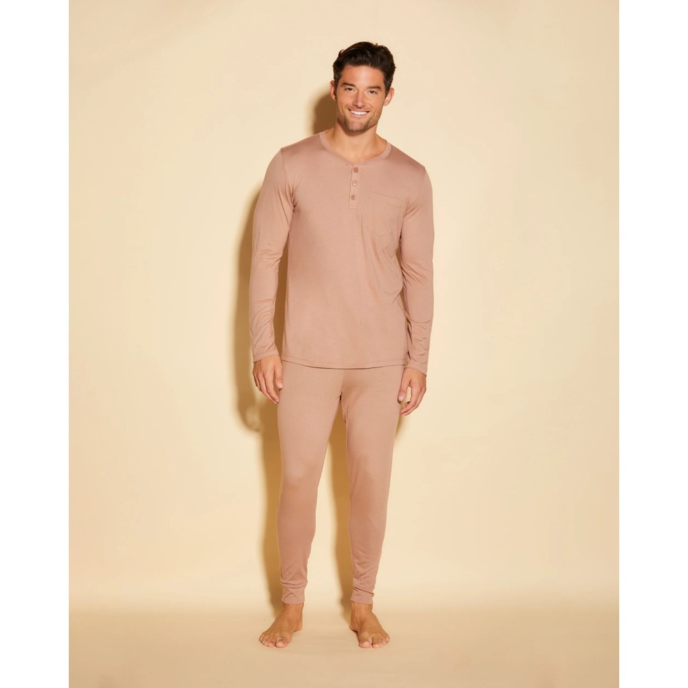 NWT Cosabella [ Mens XL ] Bella Henley & Jogger Pajama Set Top Pants India U1959